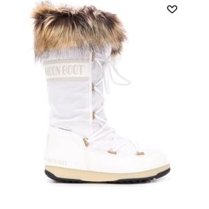 New Moonboot white faux fur Monaco